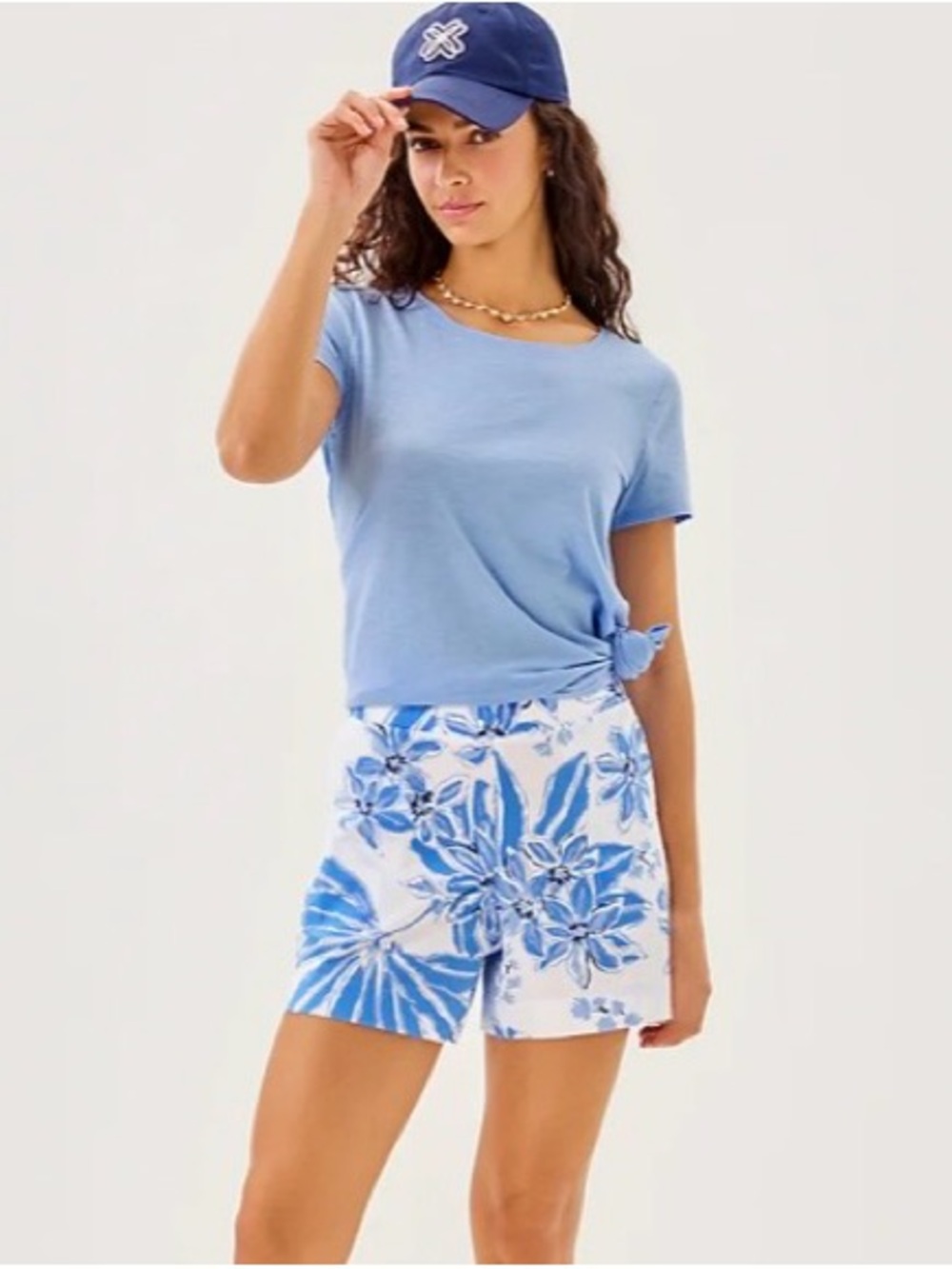 Lilly Pulitzer Alista Stretch Short Resort White Jet Set Jungle Large NWT